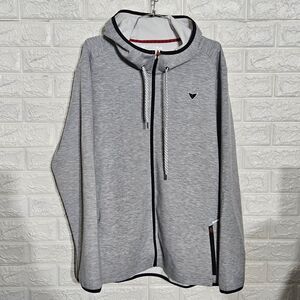 KORSA Mens XL running hoodie full zip Reflective